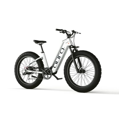 Vélo électrique tout-terrain Cyrusher Aura – Moteur 52 V 250 W avec couple de 95 Nm, batterie 780 Wh – Blanc