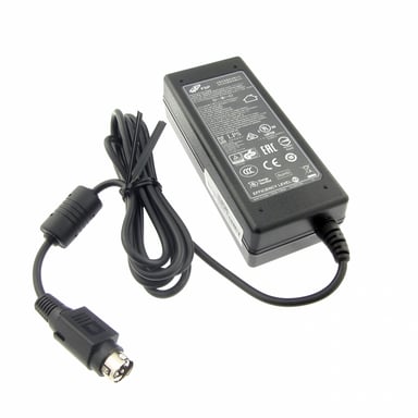 Charger (power supply), 19V, 3.42A for GETAC V200, 65W, 4pin, plug 4-pin round