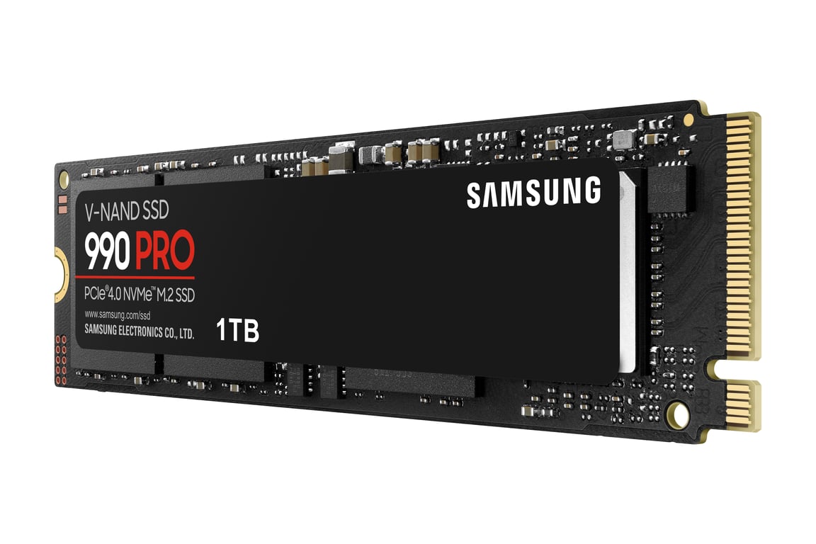 SSD SAMSUNG SERIE 990 PRO M.2 1TB 2280 PCIe Gen 4.0 x4 NVMe 2.0 MZ-V9P1T0BW