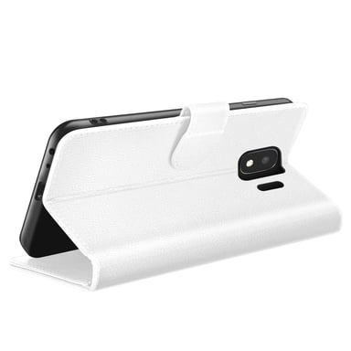 Custodia a portafoglio per Samsung J4 con supporto e linguetta magnetica