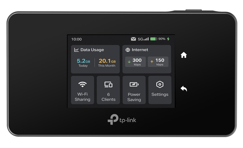 TP Link M8550 V1 Point d'accès mobile 5G LTE Advanced 3.4 Gbits/ Wi Fi 5 Wi Fi 6E - vue 3