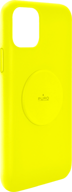 Custodia magnetica Icon in silicone giallo fluo per iPhone 11 Puro