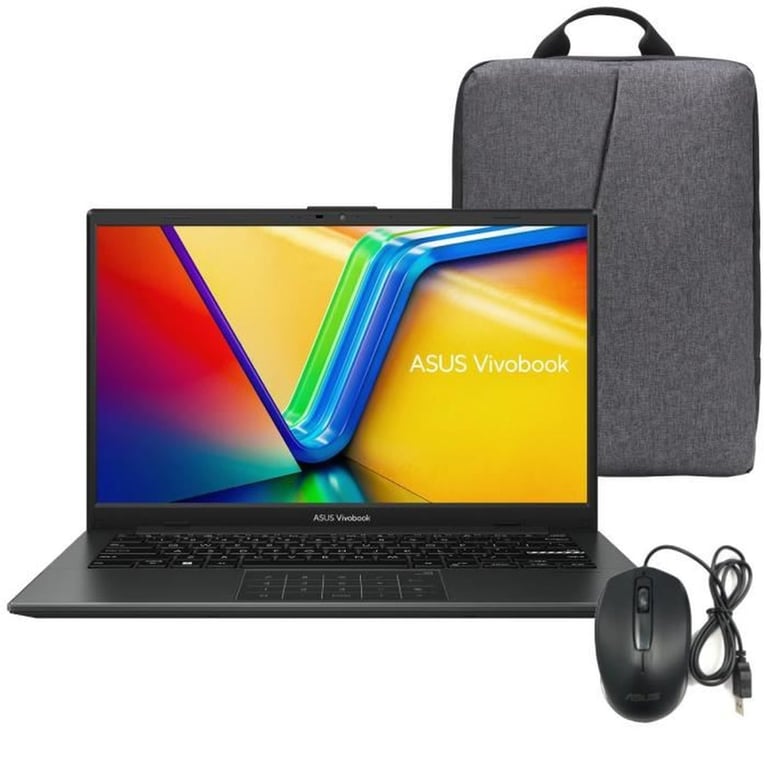 PC Portable ASUS VivoBook 14 S1404 Win 11 14 FHD 60Hz AMD Ryzen 5 RAM SSD + Sacoche + - vue 2