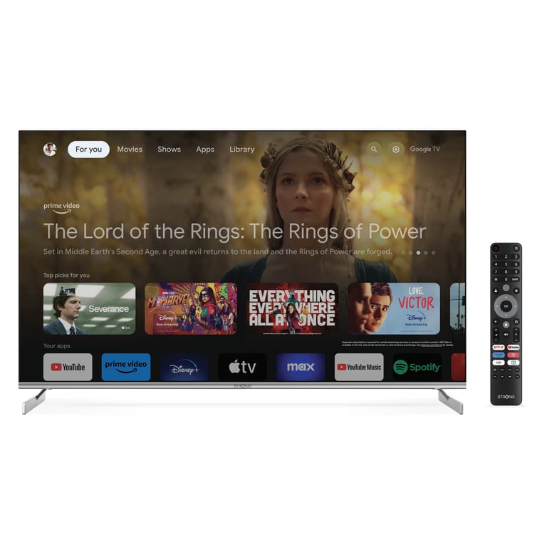 Strong SRT 50UF8733 127 cm (50 ) 4K Ultra HD Smart TV Wifi Métallique, Argent 350 cd m² Neuf