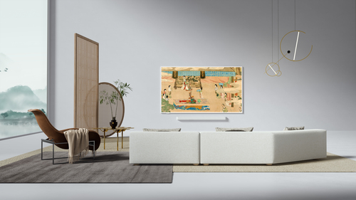 TCL A300 NXTFRAME 75A300 Pro 75'' TV Smart 4K Ultra HD Bianco con Soundbar e Subwoofer senza fili Bang & Olufsen