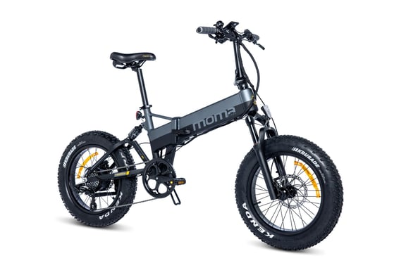 E-MTB Fatbike Plegable, E-FAT 20''PRO Full Suspension, SHIMANO Altus 8v, Frenos de Disco Hidráulicos, Bat. Ion Litio integrada y extraible 48V 15Ah