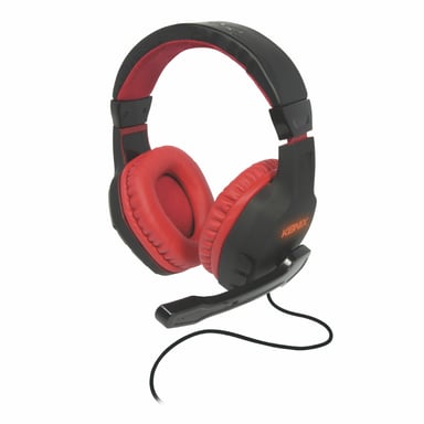 Konix Drakkar 61881187304 auricular y casco Auriculares Alámbrico Diadema Juego Negro, Rojo