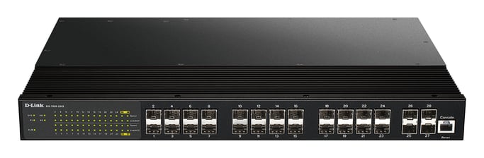 D-Link DIS-700G-28XS switch di rete Gestito L2 1U Nero (24 Ports SFP Plus 4 Port - 10G SFP with Dual DC input - Warranty 60M)