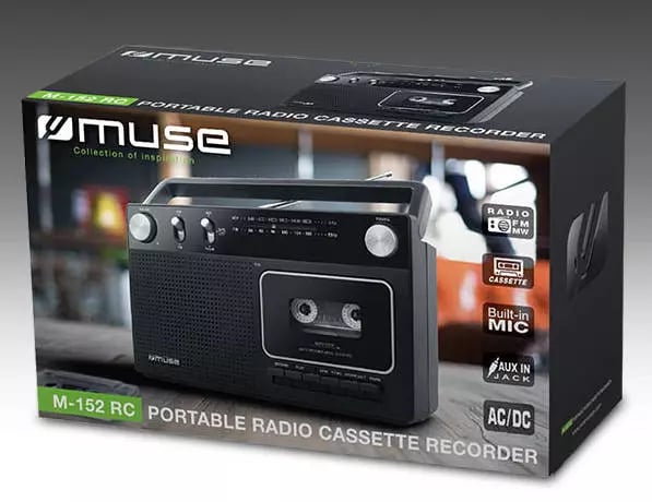 Tourne-Disque MUSE M-152 RC – Entraînement Direct Manuel, Noir - vue 3
