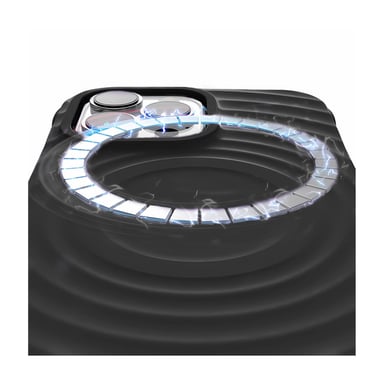 JAYM - Coque Silicone Premium Noire compatible [Apple iPhone 16 Pro] - 100% Silicone et Microfibre - Renforcée et Ultra Doux