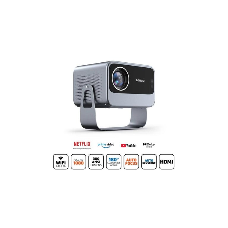 LENCO LPJ 960SI Projecteur LCD Full HD avec Wi Fi