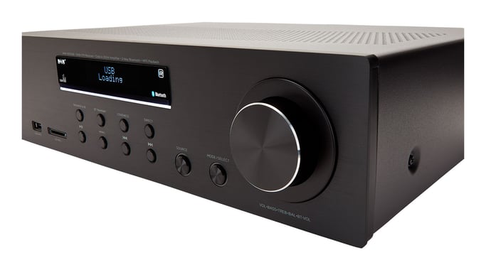 Aiwa AMR-200DAB/BK amplificateur audio 2.0 canaux Maison Noir
