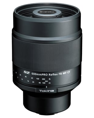 Tokina SZ 600mm PRO Reflex F8 MF CF, Fujifilm X-Mount MILC / SLR Teleobjetivo Negro