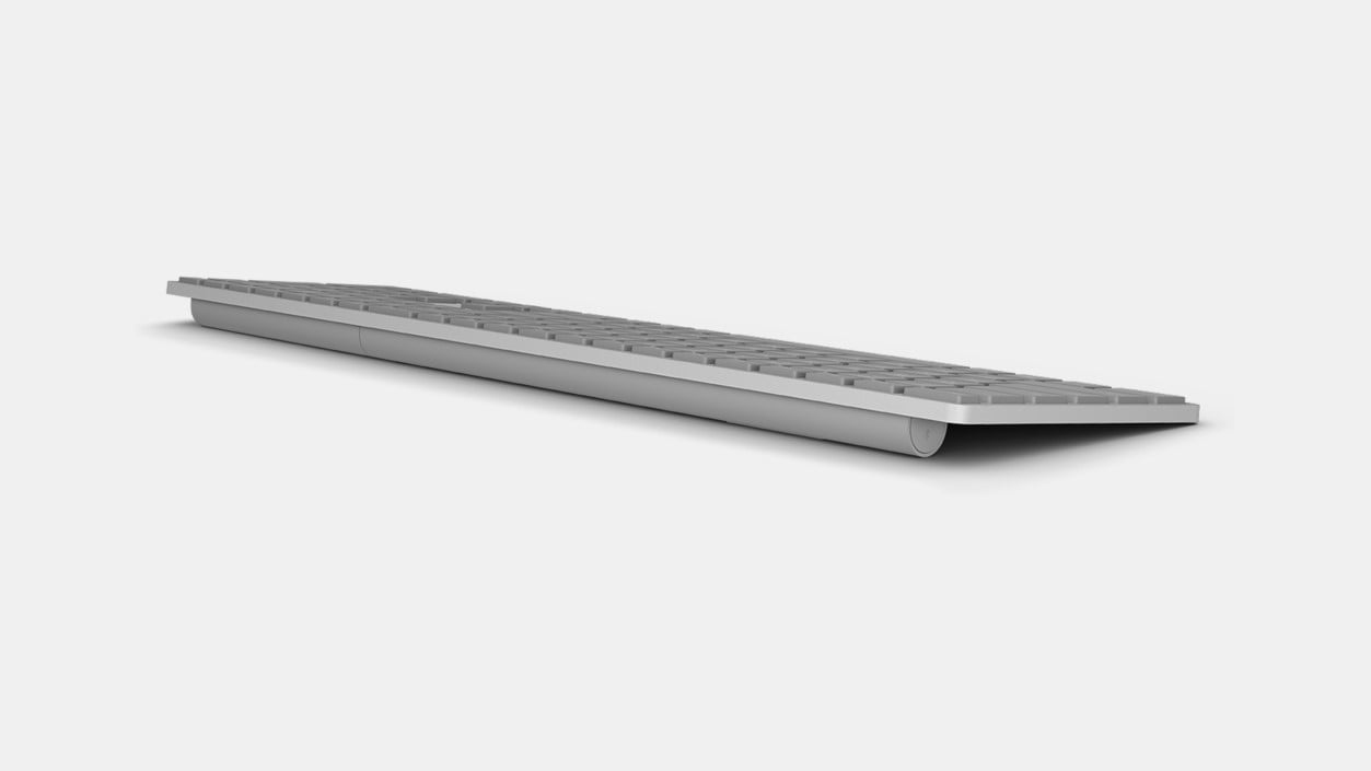 Microsoft Surface Keyboard clavier Universel RF sans fil + Bluetooth Français Gris - Neuf