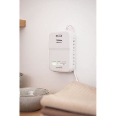 Rivelatore di fumo - ABUS - GWM100ME - Collegabile a un massimo di 10 dispositivi - Allarme da 85 dB - Batteria al litio per 10 anni