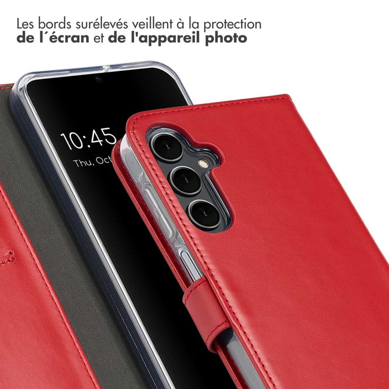 Selencia Étui portefeuille en cuir véritable pour Samsung Galaxy A16 Neuf - vue 2