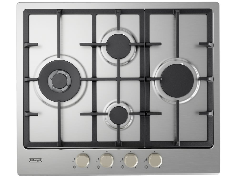 De'Longhi YLG 60 RFX plaque Acier inoxydable Intégré 60 cm Gaz 4 zone Neuf