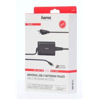 Hama 00200006 chargeur d'appareils mobiles Ordinateur portable, Smartphone, Tablette Noir Secteur Intérieure