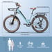Vélo électrique KAISDA K601, moteur sans balais 250W, batterie lithium 36V16AH, pneus de 26 pouces, parfait pour les trajets quotidiens en ville et les balades de loisirs.