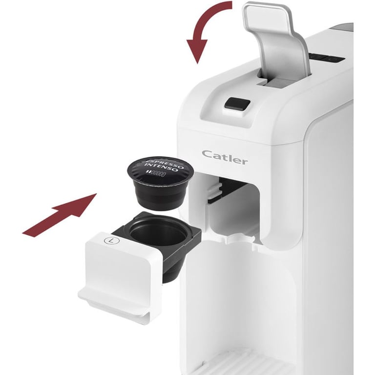 Machine à capsules & dosettes Catler Porto ES 720 Espresso 15 bar Blanc, compatible Dolce Gusto, Nespresso Original/Vertuo et Cafissimo, arrêt automatique - Neuf