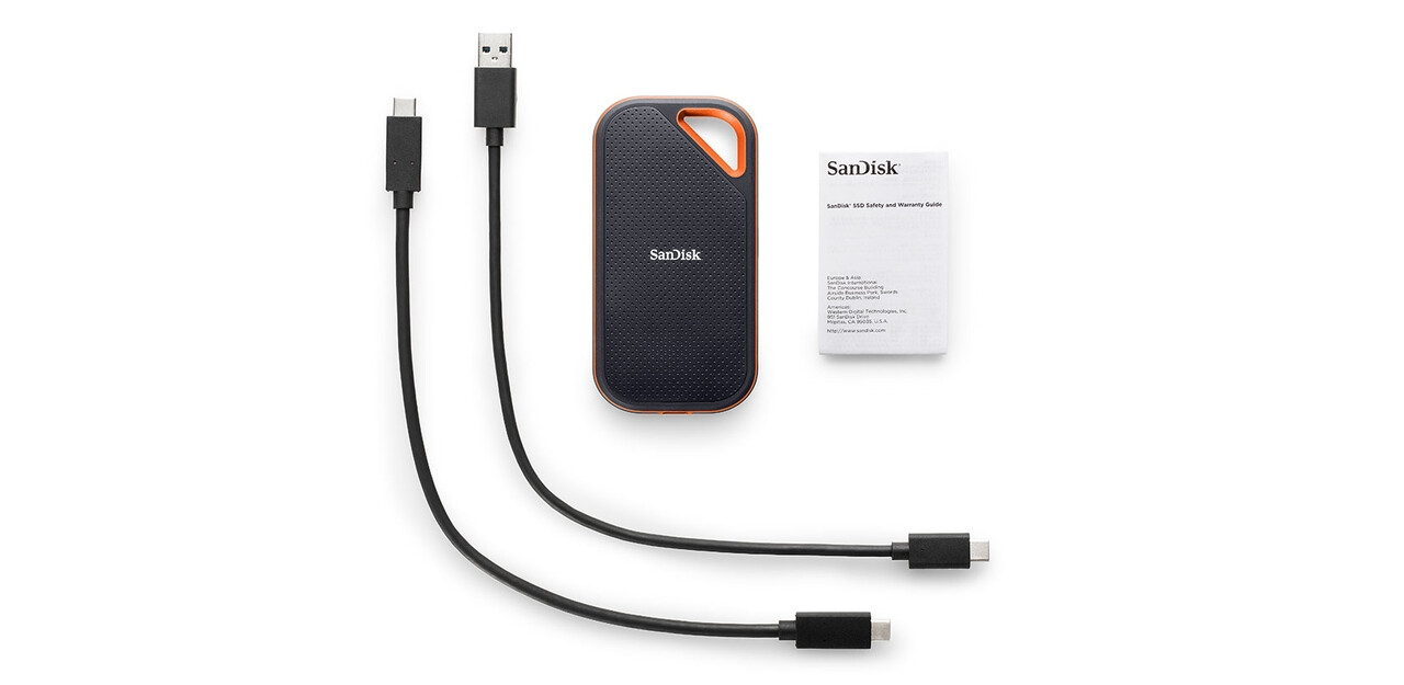 SanDisk Extreme PRO Portable 1 To USB Type-C 3.2 Gen 2 (3.1 Gen 2) Noir - Neuf