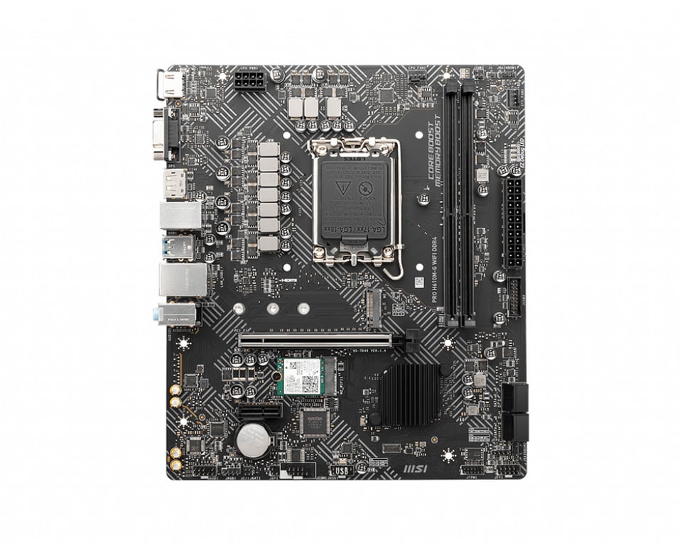 msi carte mere pro h610m g wi fi - vue 5