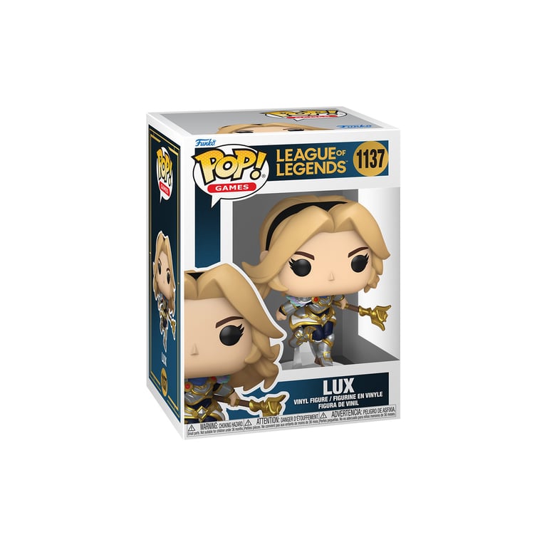 Figurine vinyl Funko Pop! Games Lux n°1137 10,7 cm Armure bleu et or Coloris unique - Neuf
