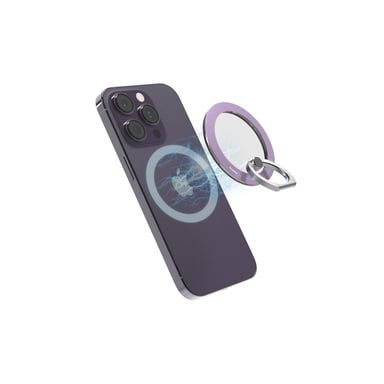 Support magnétique pour téléphone iRing - MagSafe - iPhone - Violet