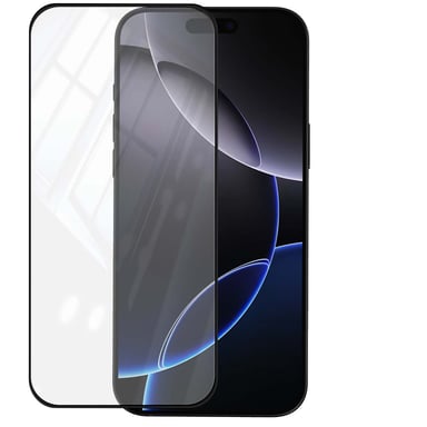 Crong Protector de pantalla para iPhone 16 Pro de vidrio templado 9H antimicrobiano Transparente