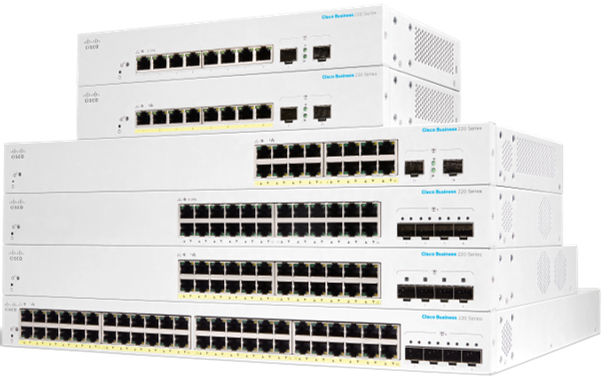 Cisco CBS220-48P-4G-EU commutateur réseau Géré L2 Gigabit Ethernet (10/100/1000) Connexion Ethernet, supportant l'alimentation via ce port (PoE) Blanc - Neuf
