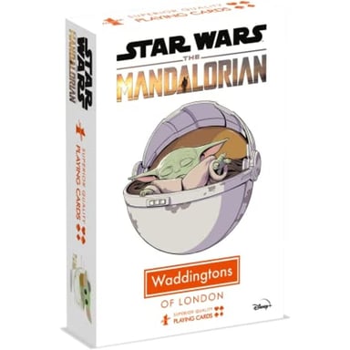 Gioco di carte Winning Moves Grogu (The Mandalorian) 54 carte formato pocket CE Bianco