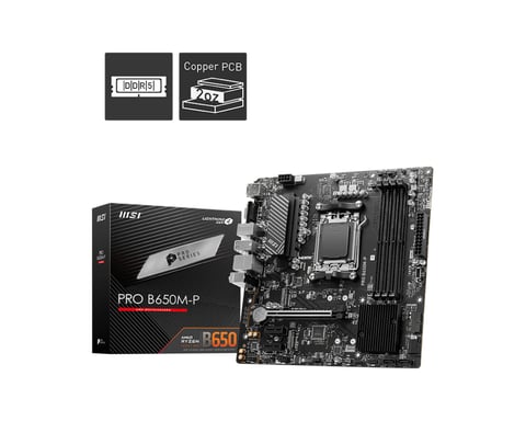 MSI PRO B650M-P carte mère AMD B650 Emplacement AM5 micro ATX