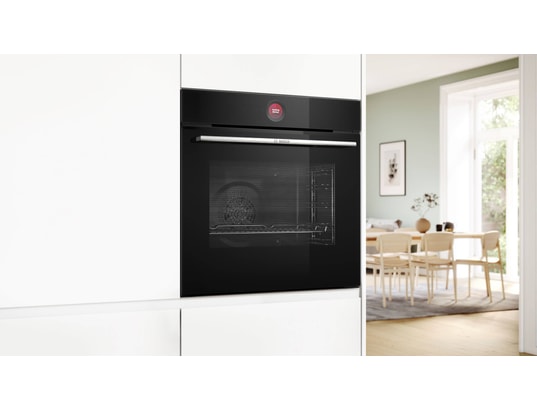 Four encastrable Bosch HBA7741B1 Série 8 71L Pyrolyse Air Fry Écran TFT TouchControl Anneau de contrôle Noir - Neuf