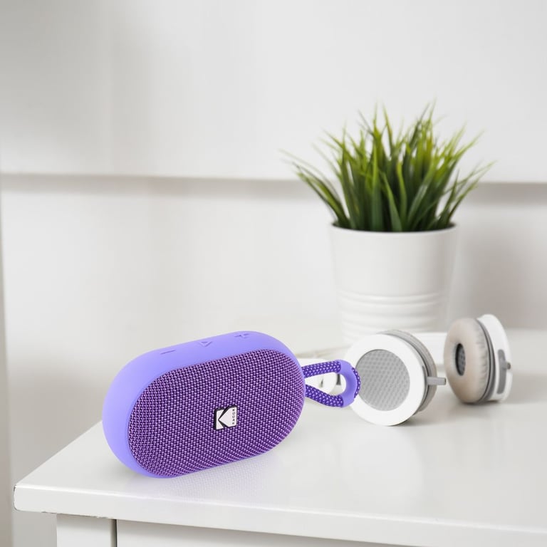 Kodak Enceinte Portable Sans Fil PWS 2284 Étanche IPX7 Bluetooth RMS TWS Stéréo Batterie 1500mAh Autonomie 10 12h Fonction Mains Libres Sangle Silicone Câble Type C Inclus Neuf - vue 6