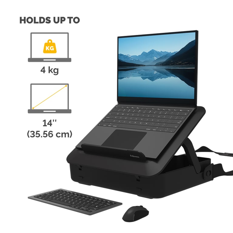 Fellowes Support et Mallette de rangement ergonomique Breyta - vue 3
