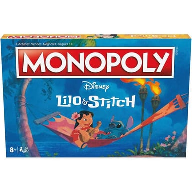 Jeu de société Monopoly Winning Moves Édition Lilo & Stitch 2-6 joueurs 8+ ans ~60 min Couleur unique