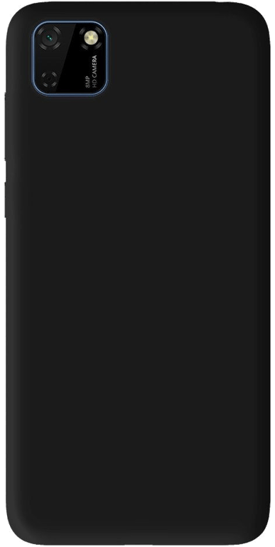 Coque silicone unie compatible Mat Noir Huawei Y5P