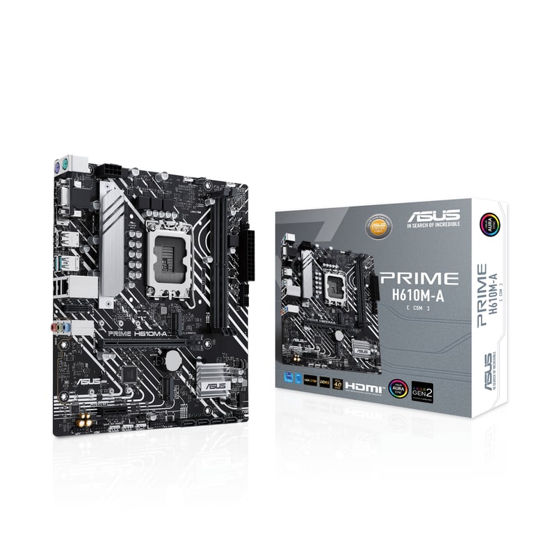 ASUS PRIME H610M A CSM Intel H610 LGA 1700 micro ATX Neuf - vue 3