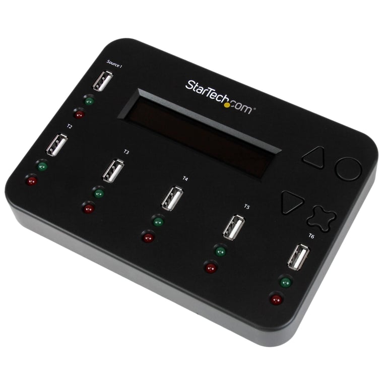 StarTech.com Duplicateur et Effaceur Autonome de 1 à 5 clés USB Copieur de Plusieurs Clés USB Copie Système et Fichier et Secteur par Secteur 1 5 Gomin Effacement en 3 Passes Affichage LCD Neuf