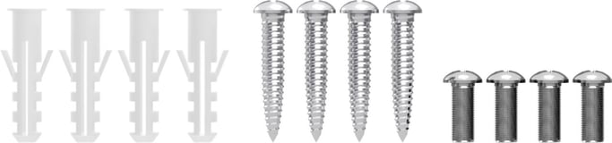 Goobay 49393 supporto per diffusori a parete Acrilonitrile-Butadiene-Stirene (ABS) Nero