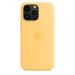 Coque en silicone avec MagSafe pour iPhone 14 Pro Max Soleil pâle