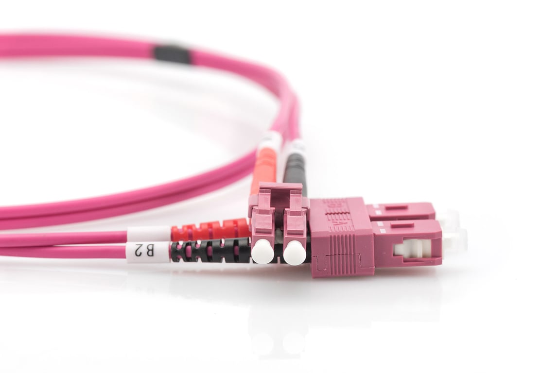 Digitus Câble de brassage multimode à fibre optique, OM4, LC / SC Violet - vue 7