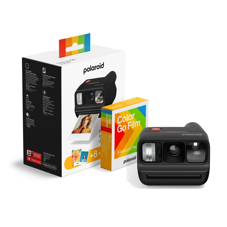 POLAROID Go Gen 3 Appareil photo instantané compact + film 8 photos inclus autofocus amélioré miroir selfie flash intégré USB CNoir Neuf