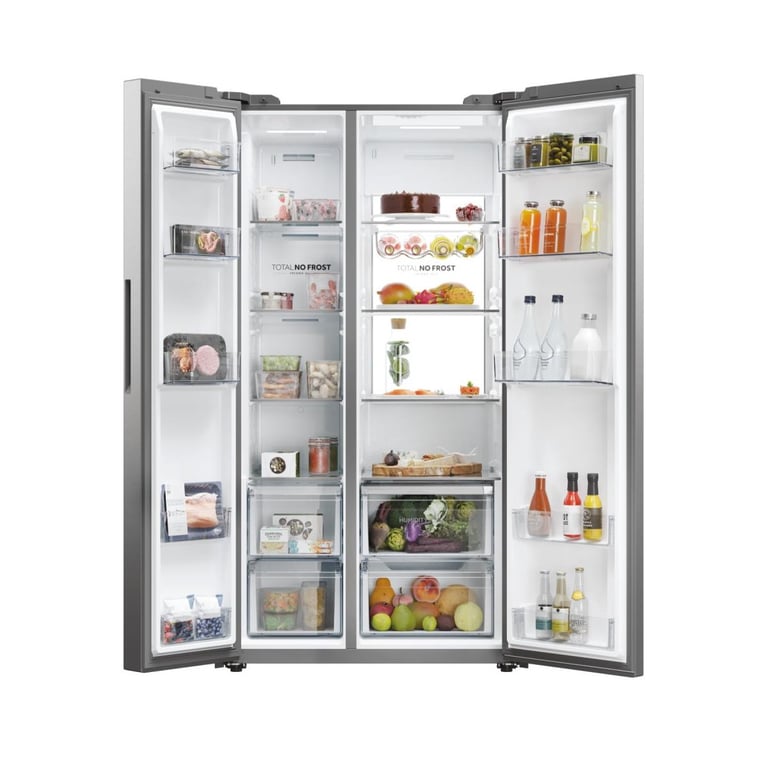 Réfrigérateur Américain HAIER HSW79F18ANMM – Capacité 611 L, No Frost - vue 2