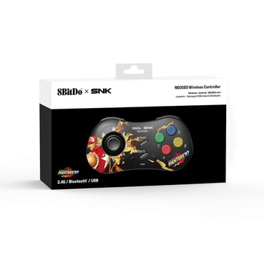 Terry Bogard Edition : 8Bitdo Bluetooth Style SNK Neo Geo Controller - compatible PC Windows, Android & Neo Geo Mini