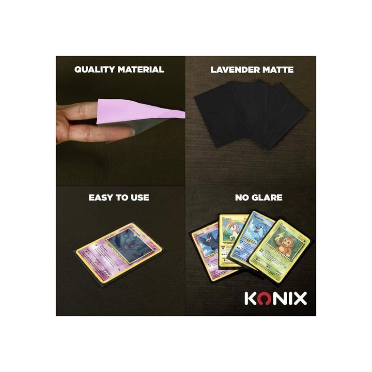 Protège-Cartes Konix Matte Sleeves 66 x 91 mm – Pack de 100 pour Magic The Gathering Pokémon - vue 4
