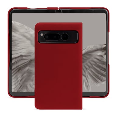 Coque cuir Google Pixel Fold -  - Rouge - Cuir lisse