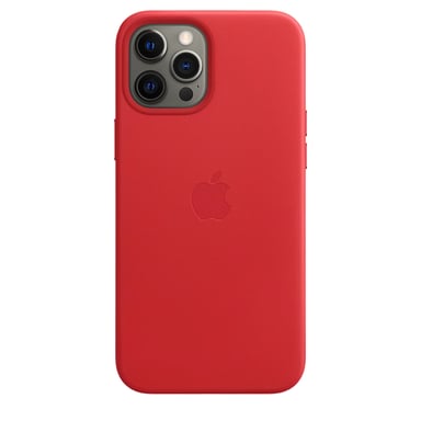 APPLE iPhone 12 Pro Max Funda de piel con MagSafe - (PRODUCT)RED