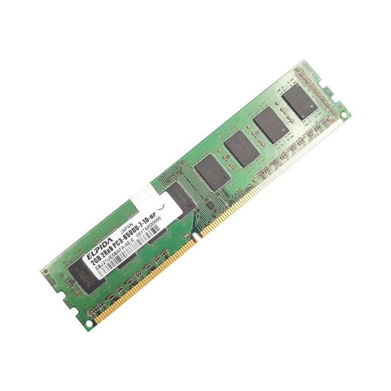 Elpida 2Go Ram Ddr3 Ebj21Ue8Bafa-Ae-E Dimm Pc3-8500U 2Rx8 - Très Bon État