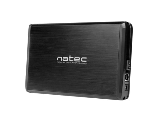 NATEC NKZ-0448 caja para disco duro externo Caja de disco duro (HDD) Negro 3.5''